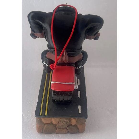 Warner Bros. 1999 Taz on a Motorcycle Ornament RARE Christmas Looney Tunes - Picture 4 of 7